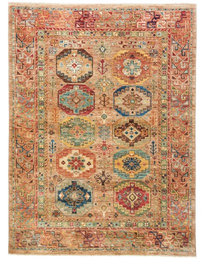 Tappeto Tribal Pakistan marrone 147x199