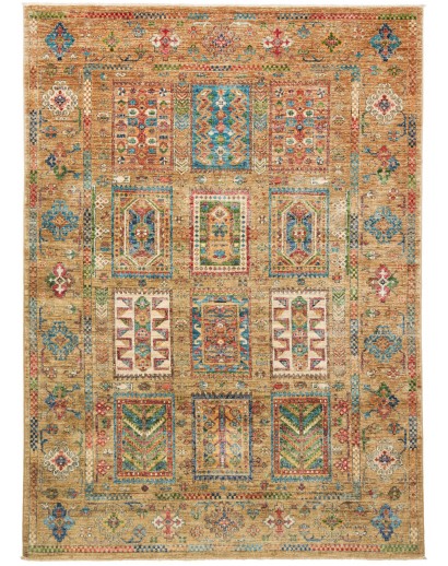 Tappeto Tribal Pakistan marrone grigio 147x205