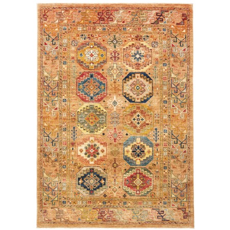 Tappeto Tribal Pakistan marrone arancione 147x211