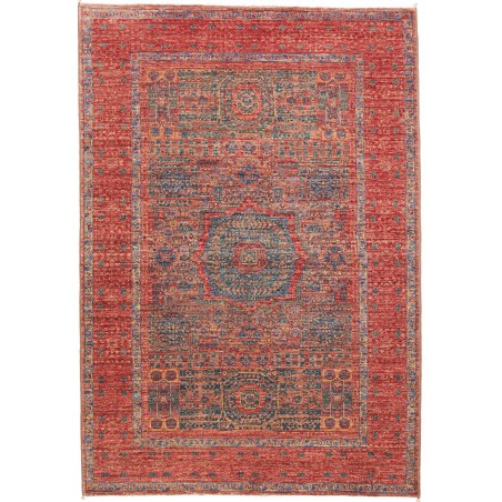 Tappeto Mamlouk Pakistan rosso giallo 99x149