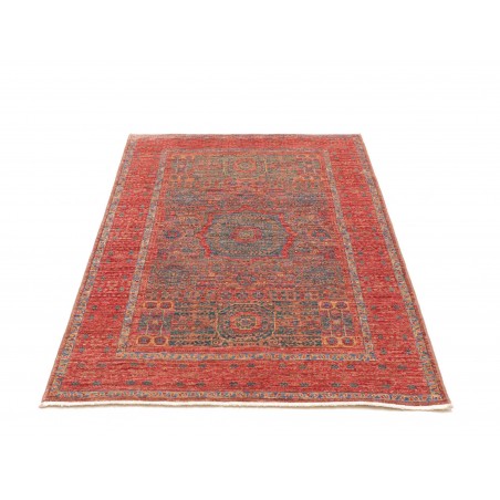 Tappeto Mamlouk Pakistan rosso giallo 99x149