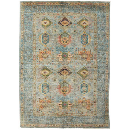 Tappeto Tribal Pakistan marrone azzurro 167x240