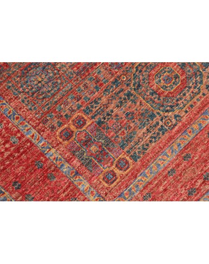 Tappeto Mamlouk Pakistan rosso giallo 99x149