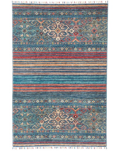 Tappeto Rubin Pakistan azzurro marrone 99x153