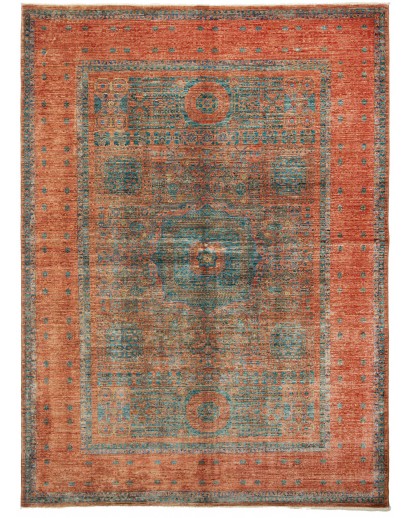 Tappeto Mamlouk Pakistan rosso grigio 173x245