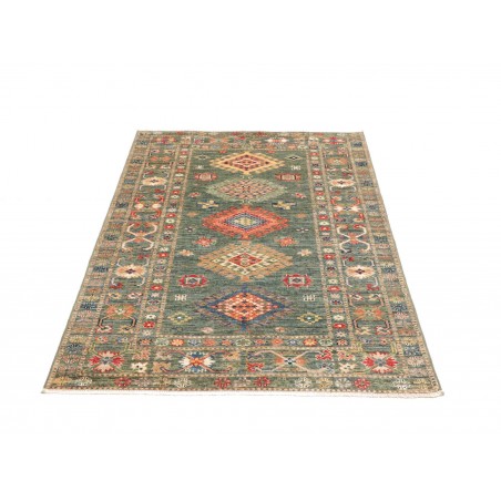 Tappeto Kazak Fine Pakistan marrone bianco 105x151