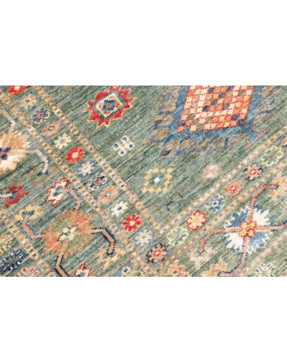 Tappeto Kazak Fine Pakistan marrone bianco 105x151