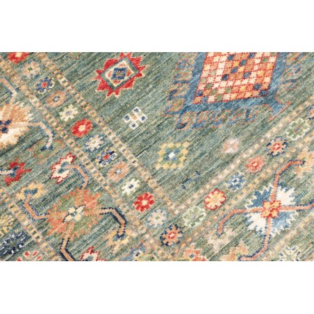 Tappeto Kazak Fine Pakistan marrone bianco 105x151