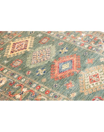 Tappeto Kazak Fine Pakistan marrone bianco 105x151