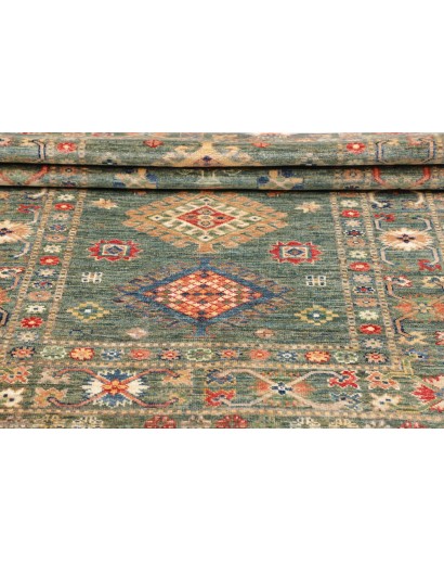 Tappeto Kazak Fine Pakistan marrone bianco 105x151