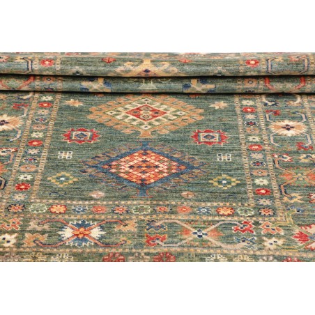 Tappeto Kazak Fine Pakistan marrone bianco 105x151