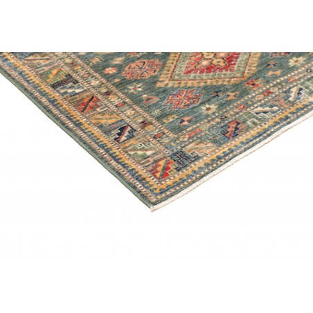 Tappeto Kazak Fine Pakistan bianco azzurro 102x148