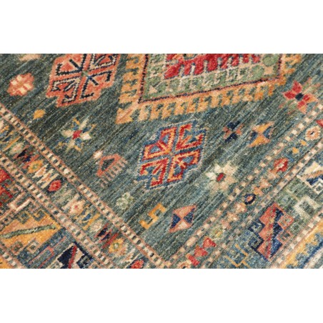 Tappeto Kazak Fine Pakistan bianco azzurro 102x148