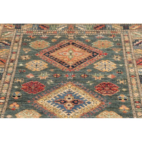 Tappeto Kazak Fine Pakistan bianco azzurro 102x148