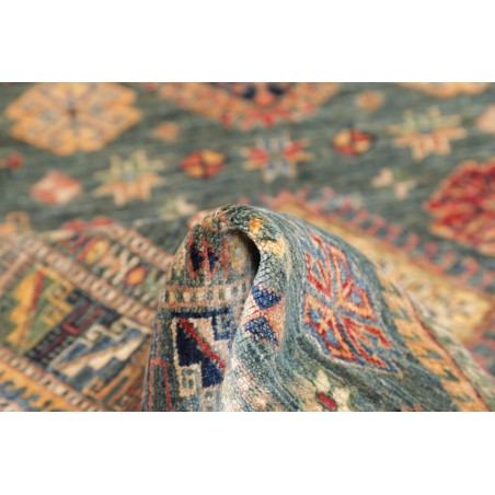 Tappeto Kazak Fine Pakistan bianco azzurro 102x148