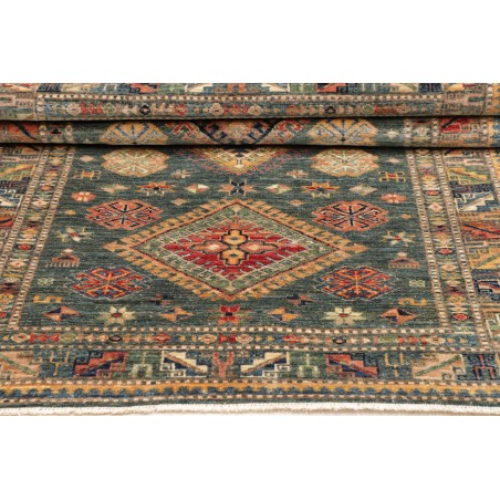 Tappeto Kazak Fine Pakistan bianco azzurro 102x148