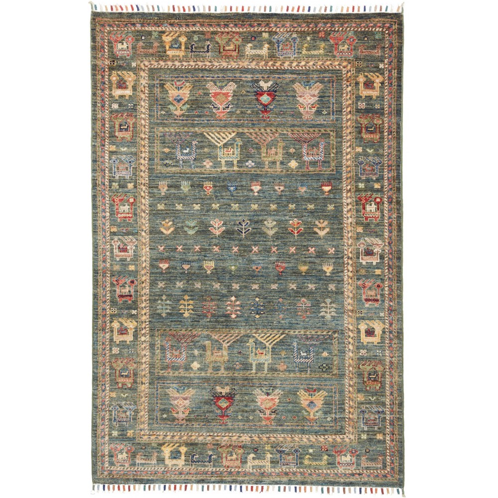 Tappeto Rubin Pakistan bianco grigio 100x152