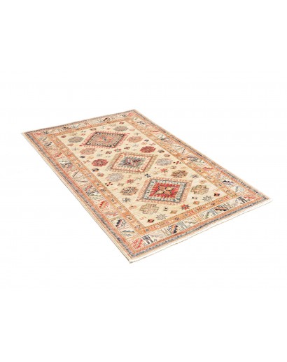 Tappeto Kazak Fine Pakistan marrone giallo 100x147