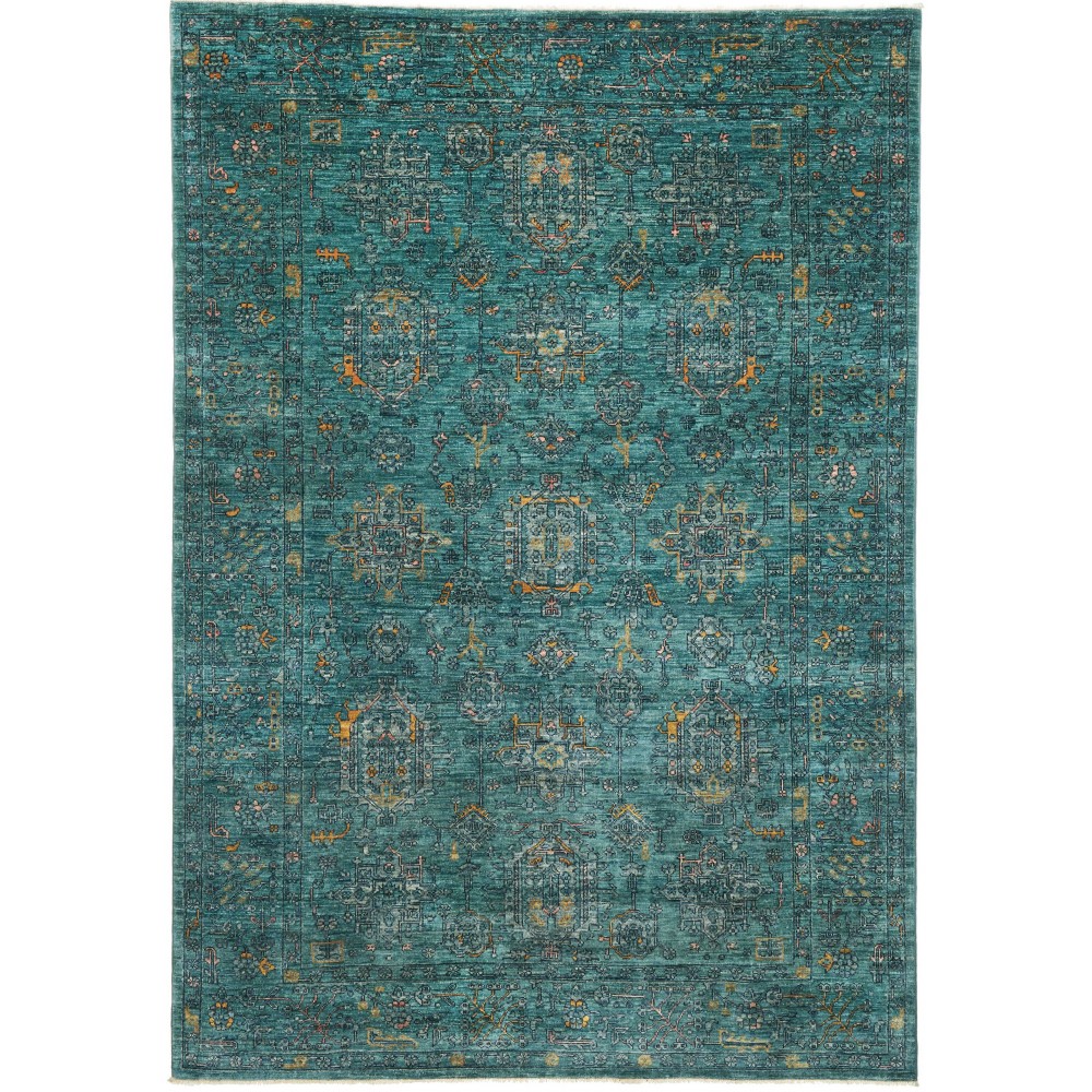 Tappeto Tribal Pakistan azzurro grigio 166x239 Tappeto Tribal Pakistan azzurro grigio 166x239