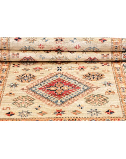 Tappeto Kazak Fine Pakistan marrone giallo 100x146