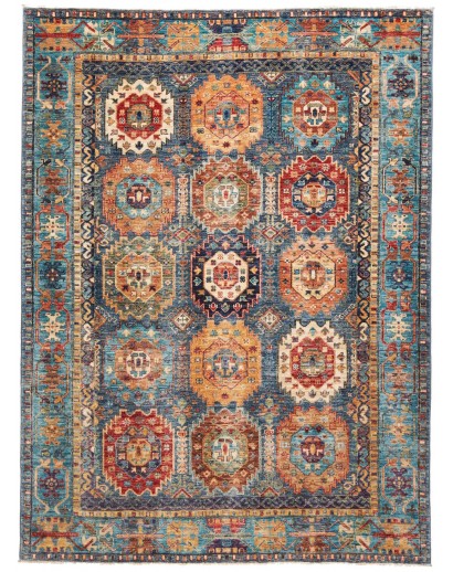Tappeto Tribal Pakistan bianco marrone 148x201