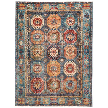 Tappeto Tribal Pakistan bianco marrone 148x201