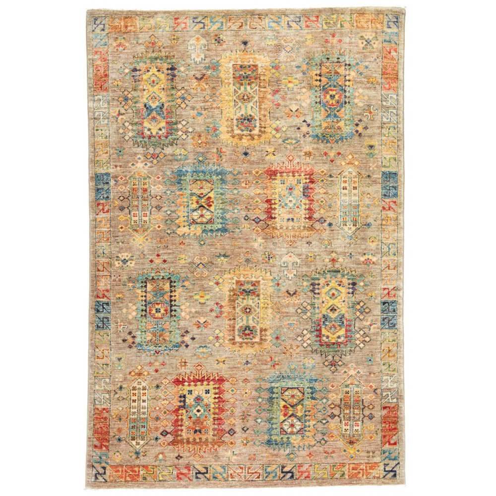 Tappeto Tribal Pakistan marrone 120x184 Tappeto Tribal Pakistan marrone 120x184