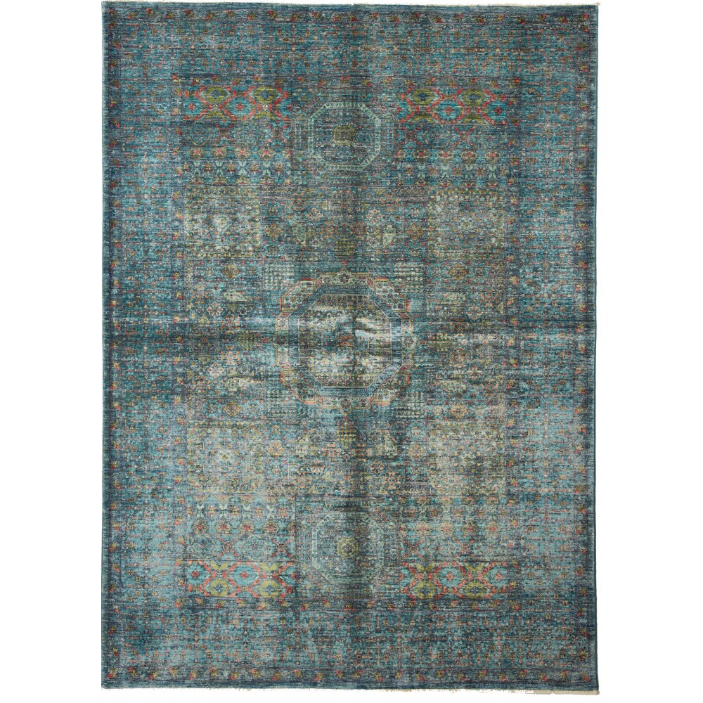 Tappeto Mamlouk Pakistan azzurro beige 170x235 Tappeto Mamlouk Pakistan azzurro beige 170x235