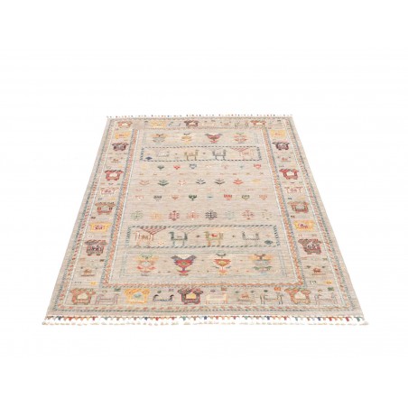 Tappeto Rubin Pakistan bianco grigio 98x155