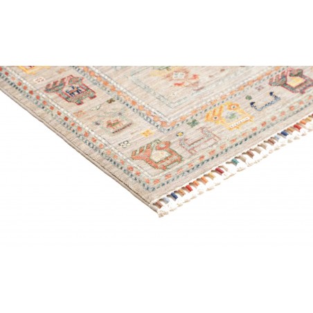 Tappeto Rubin Pakistan bianco grigio 98x155