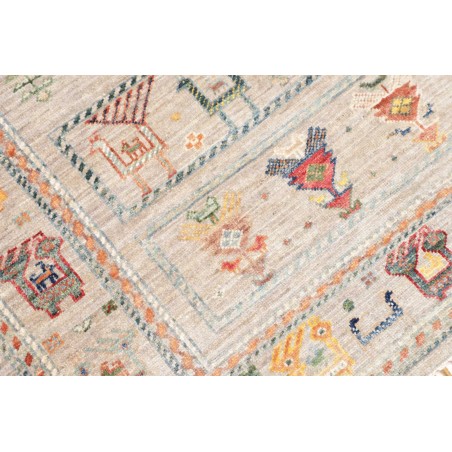 Tappeto Rubin Pakistan bianco grigio 98x155