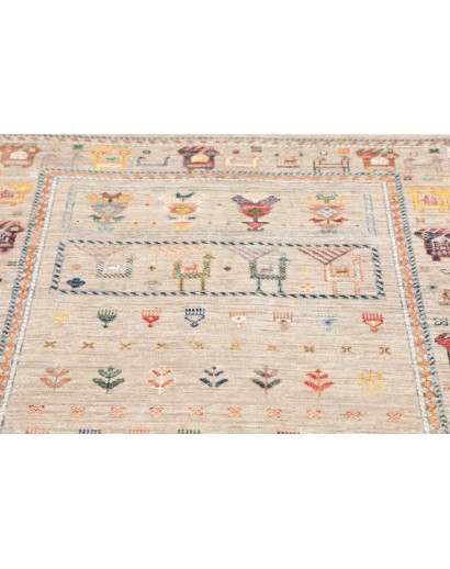 Tappeto Rubin Pakistan bianco grigio 98x155