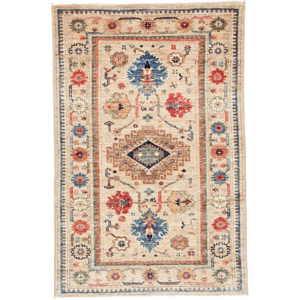 Tappeto Kazak Fine Pakistan beige marrone 80x122