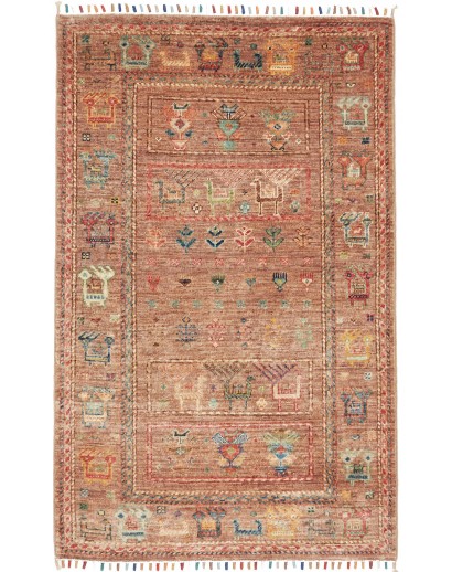 Tappeto Rubin Pakistan marrone bianco 79x125