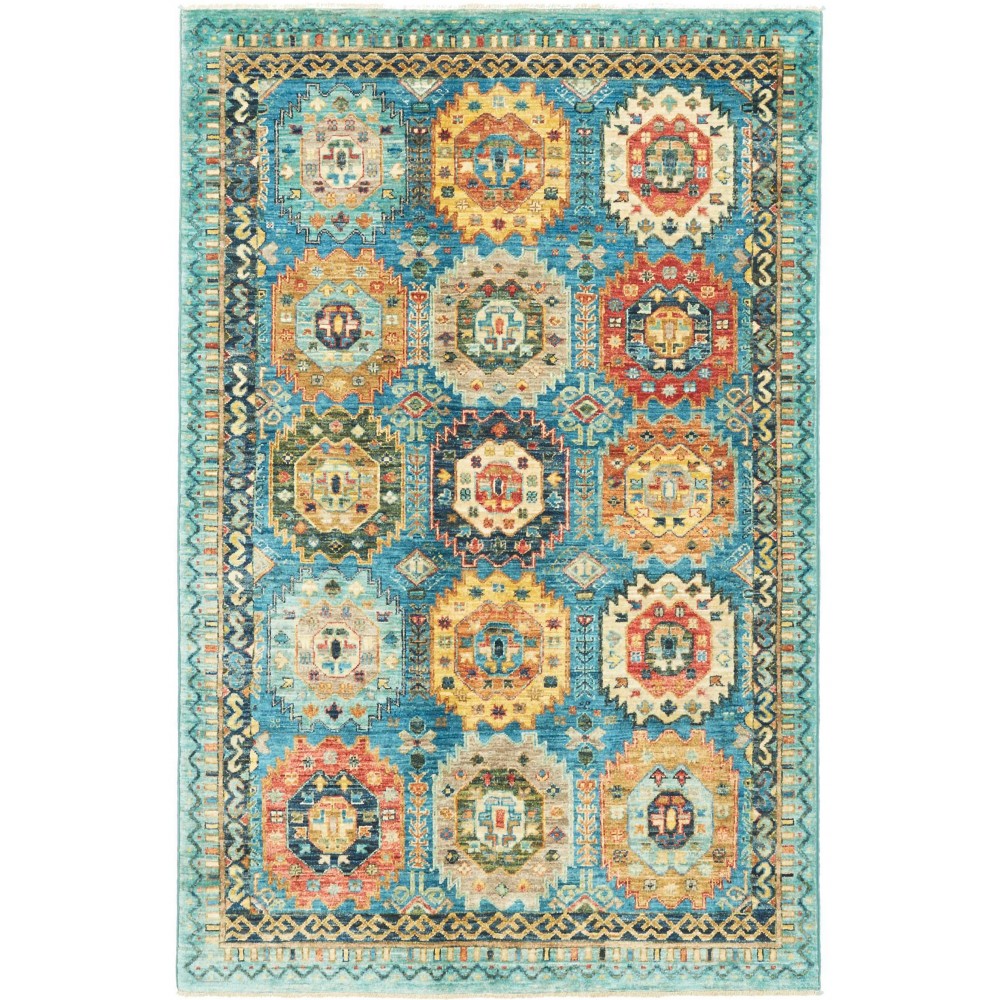 Tappeto Tribal Pakistan azzurro grigio 121x187 Tappeto Tribal Pakistan azzurro grigio 121x187