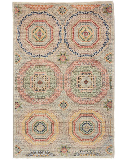 Tappeto Mamlouk Pakistan marrone grigio 79x124