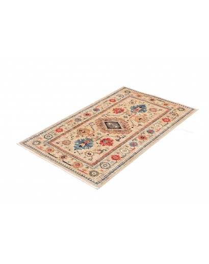 Tappeto Kazak Fine Pakistan marrone giallo 79x123