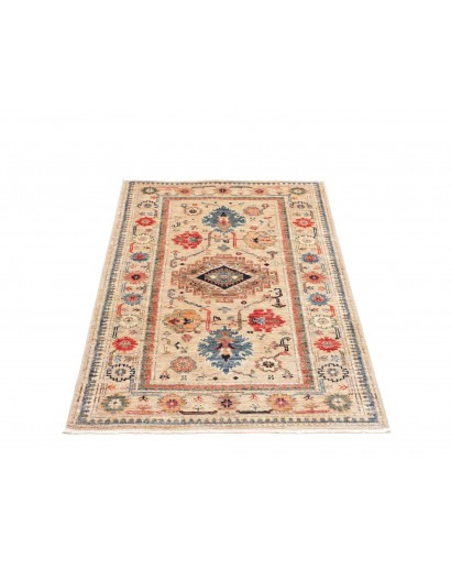 Tappeto Kazak Fine Pakistan marrone giallo 79x123