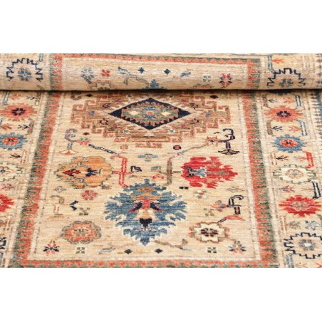 Tappeto Kazak Fine Pakistan marrone giallo 79x123