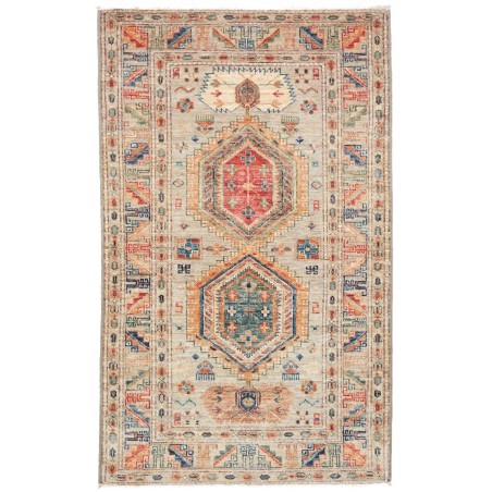 Tappeto Kazak Fine Pakistan marrone grigio 77x128