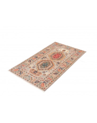 Tappeto Kazak Fine Pakistan marrone grigio 77x128