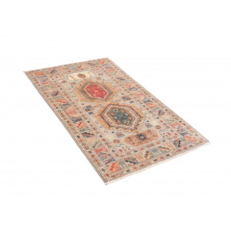 Tappeto Kazak Fine Pakistan marrone grigio 77x128