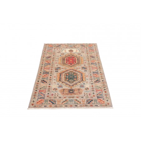 Tappeto Kazak Fine Pakistan marrone grigio 77x128