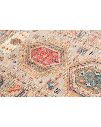 Tappeto Kazak Fine Pakistan marrone grigio 77x128