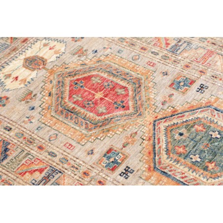 Tappeto Kazak Fine Pakistan marrone grigio 77x128