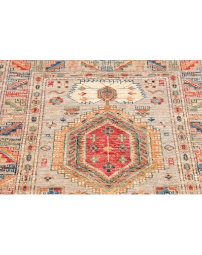 Tappeto Kazak Fine Pakistan marrone grigio 77x128