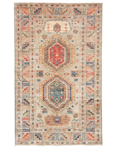 Tappeto Kazak Fine Pakistan marrone beige 76x127