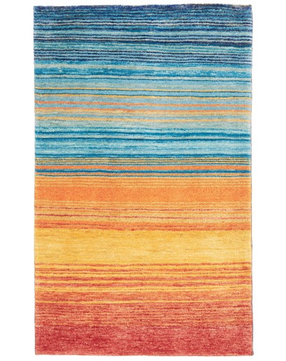 Tappeto Royal Gabbeh Pakistan arancione blu 94x152