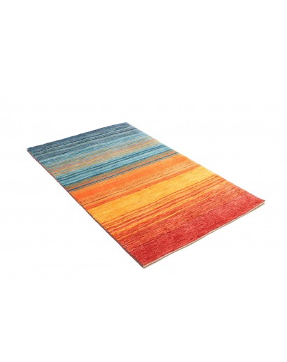 Tappeto Royal Gabbeh Pakistan arancione blu 94x152