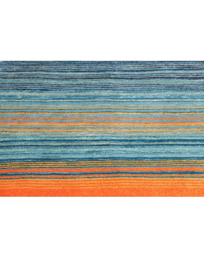 Tappeto Royal Gabbeh Pakistan arancione blu 94x152